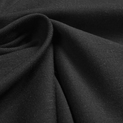 Black Signature Melange Cotton | Unstitched Fabric For Men
