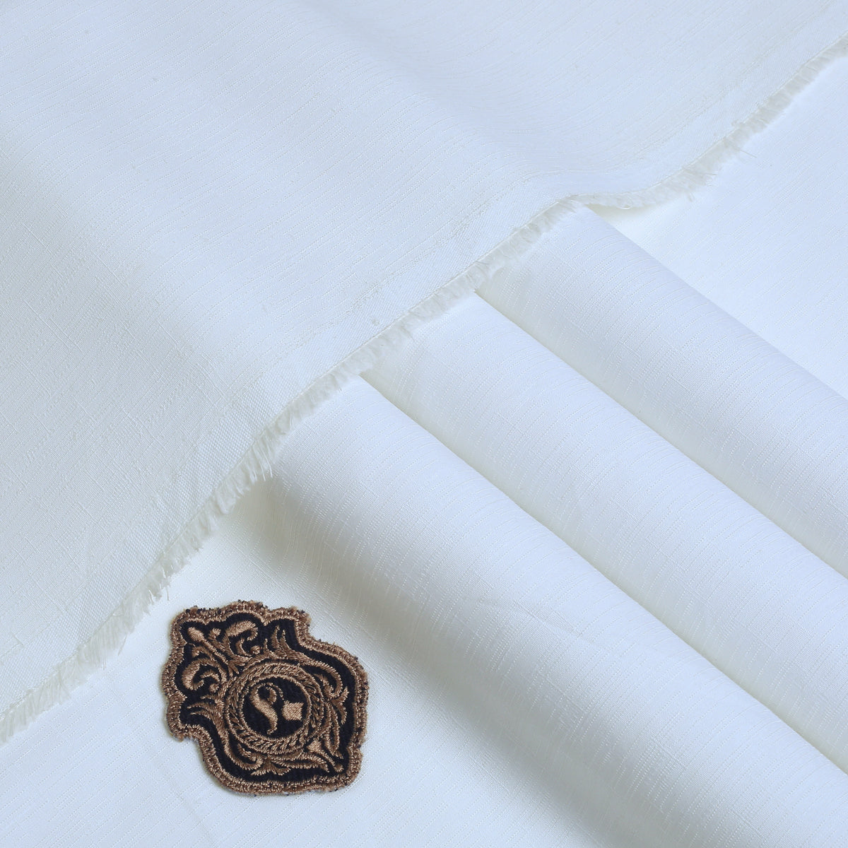 Offwhite Signature Melange Cotton | Unstitched Fabric For Men