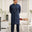 Navy Embroidered Kameez Shalwar - Sleeve & Neckline Design