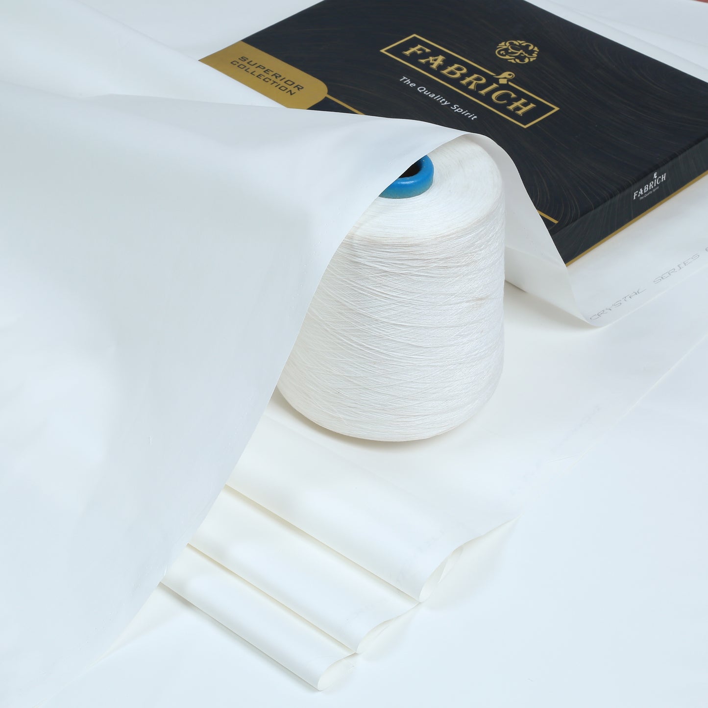 Mizaaj Latha Unstitch Fabric - Off White