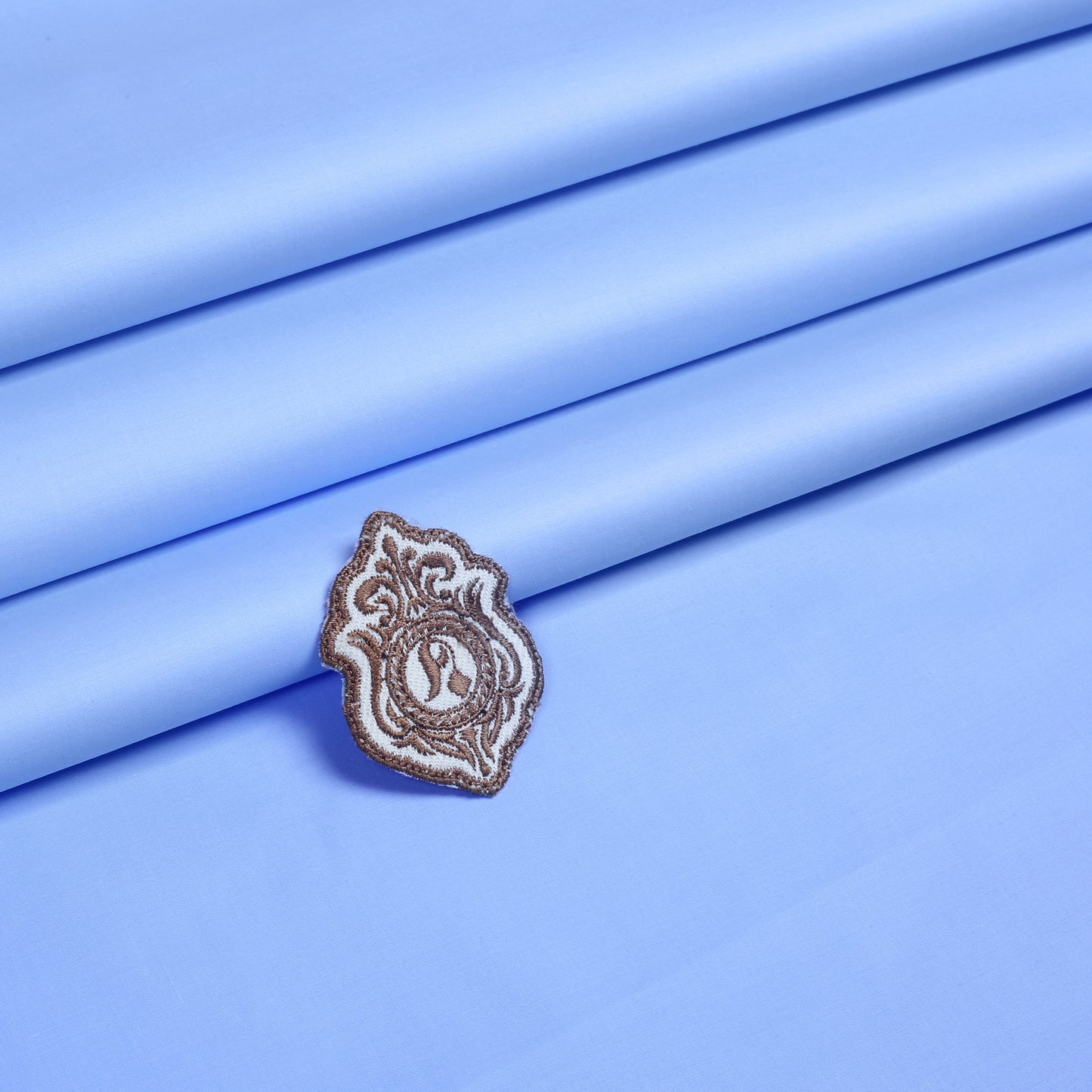 Mizaaj Latha Unstitch Fabric - Sky/Blue