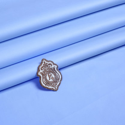 Mizaaj Latha Unstitch Fabric - Sky/Blue