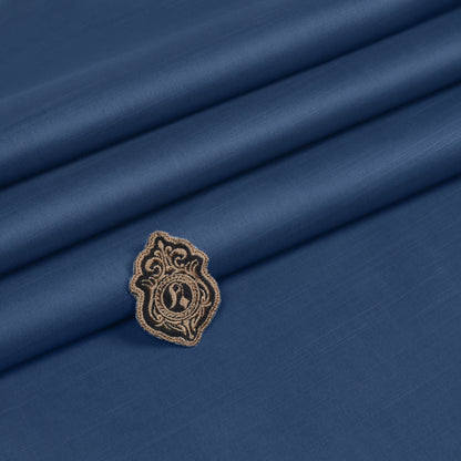 Zouq Cotton Fabric Prussian