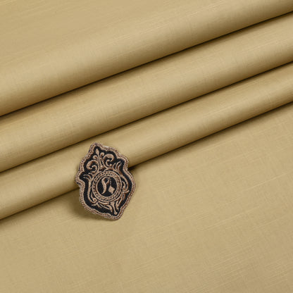 Zouq Cotton Fabric Yellow-Cream