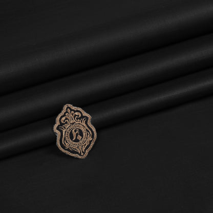 Zouq Cotton Fabric Black