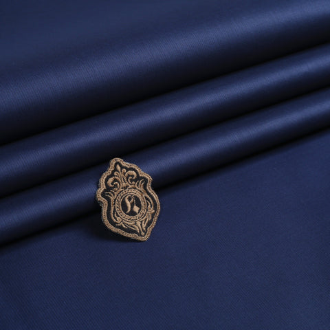Zouq Cotton Fabric - Navy