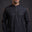 Shop Karigari by Fabrich Black Blend Wash & Wear with handmade Bann/Pocket Motif details and elegant front pintex work. Premium 4.5 Meter luxury unstitched fabric