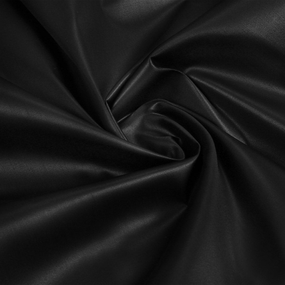 Cotton Satin Fabric Black