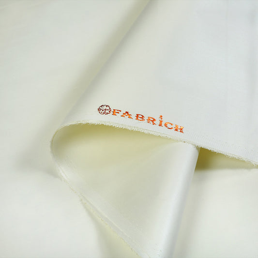 Cotton Satin Fabric Off-White
